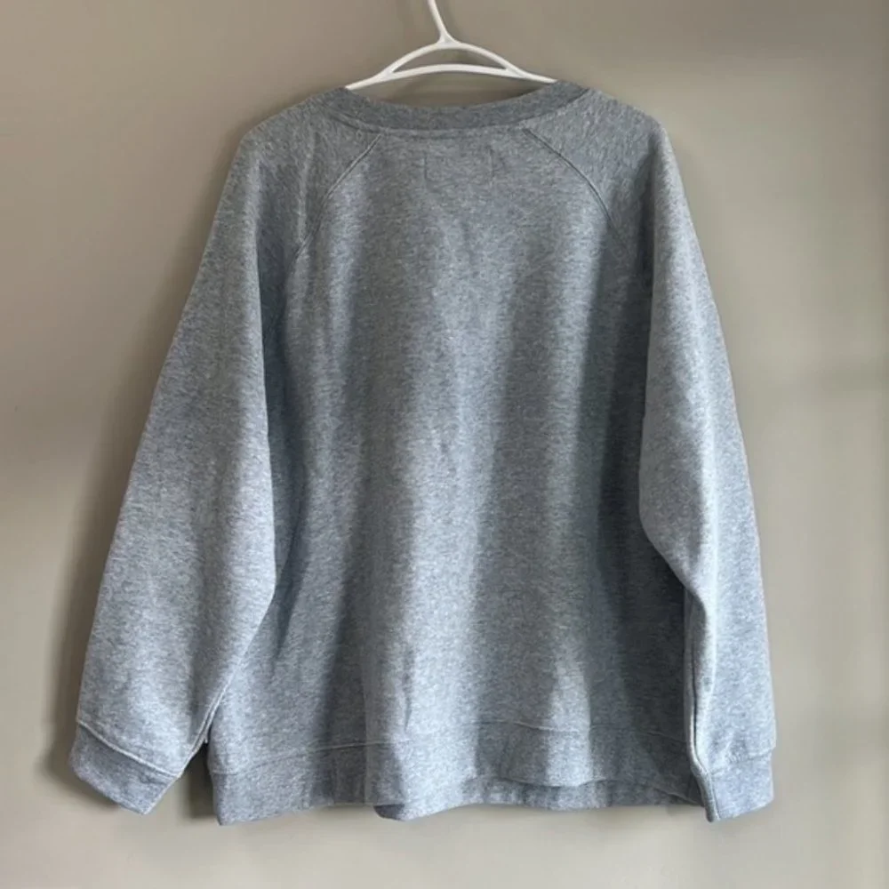 Calvin Klein Gray Crewneck Logo Sweatshirt Size 1X - Picture 3 of 9